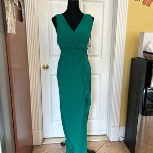 NWT Ralph Lauren Deep green gown